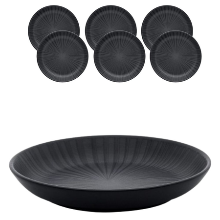 Set X 6 Platos Hondos 20.5 Cm Onix Oxford