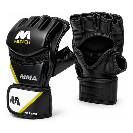 Guantes Mma Munich Gotax Entrenamiento Velcro Mixtas S Dorado