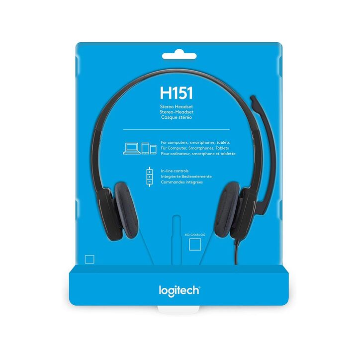 Auriculares con Microfono Logitech H151 3.5 Negro - Vista 1