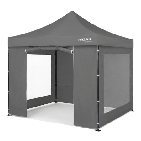 Gazebo 3x3 Metros NOAK Estructura de Acero Techo de Tela Oxford 600D y Paredes
