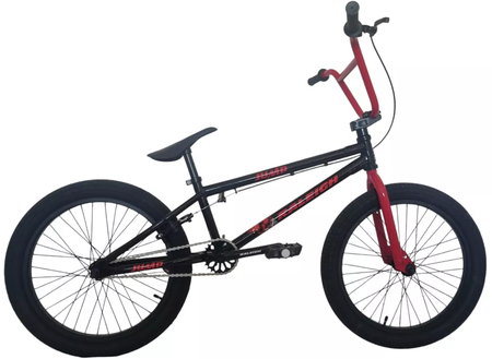 Bicicleta Raleigh Jump X1 / BMX / Freestyle / Rodado 20" / Negro-Rojo