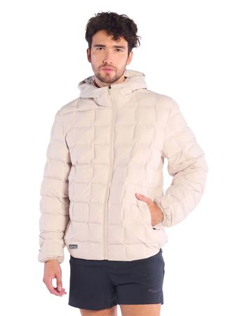 Campera Saucony Surge D-Heat Hombre Moda Beige