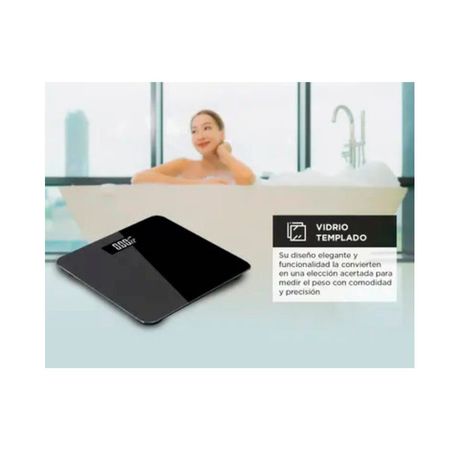 Balanza Digital de Baño Gadnic 180 kg Vidrio Reforzado