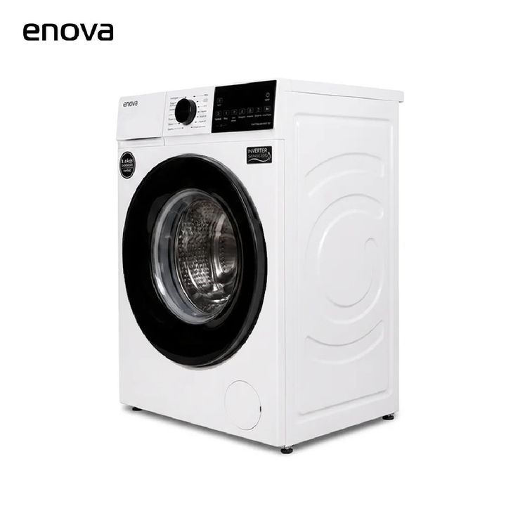 LAVARROPAS AUTOMÁTICO E-NOVA LE-06F12BL 6.5 KG 1200 RPM CARGA FRONTAL INVERTER BLANCO - Vista 3