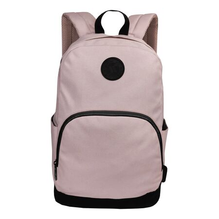 Mochila Kossok Emiro - Escolar - Urbana - Reforzada Rosa/Negro Liso