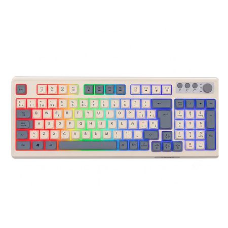 Teclado Multimedia Noganet NKB-Q50 con LED Multicolor
