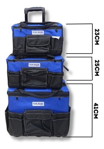 Bolso Ruhlmann con Ruedas Telescópico Set de 3 Piezas - Vista 1