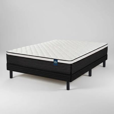 Sommier Y Colchón 2 Plazas (130x190) Serta Detroit Euro