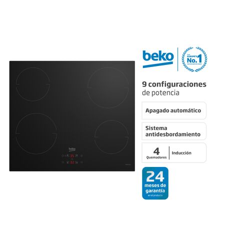 Anafe eléctrico de inducción Beko 60cm