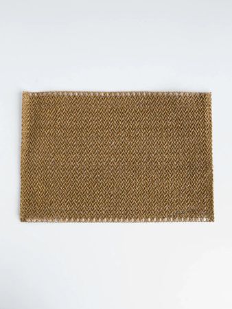 Set De 6 Individual Zigzag 30x45cm Natural Miuri Marrón
