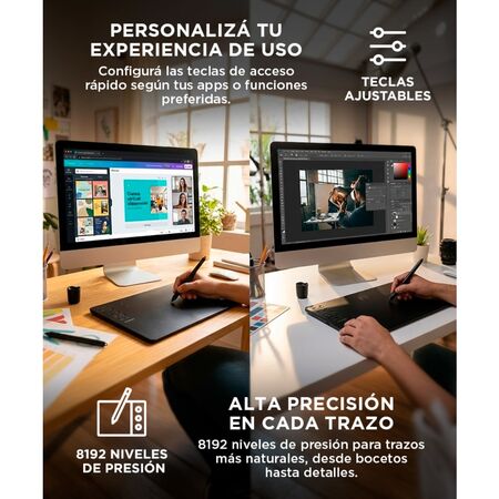 Tableta Gráfica Gadnic con Lápiz Óptico