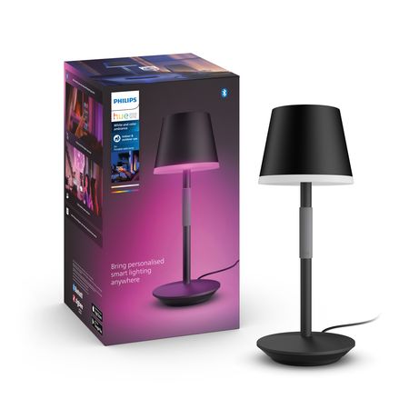 Luminaria De Mesa Inteligente Philips Hue Go Pórtatil Negro 