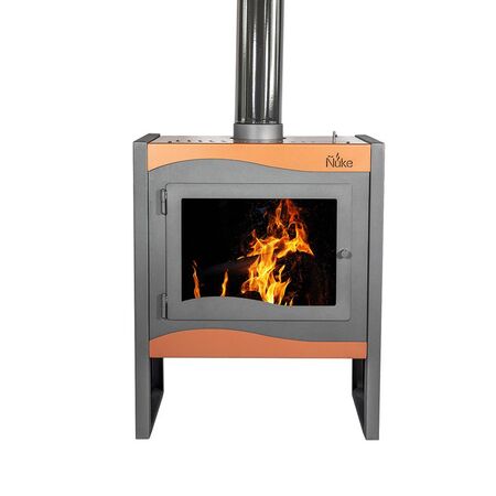 Salamandra Estufa Ñuke Wichi 70 Cobre 13000 Kca/h  130 M2