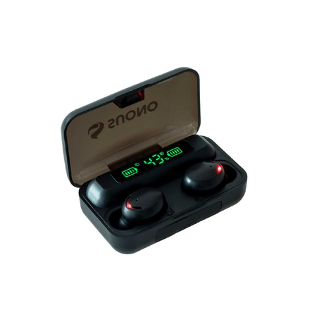 AURICULAR IN EAR BLUETOOTH SUONO TWS CON PANTALLA NEGRO