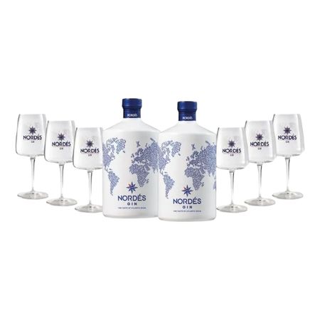 Gin Caja Nordes On Trade x 2 y 6 Copas Nordes