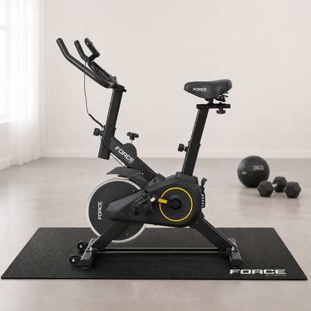 Bicicleta Fija De Spinning Force By Gadnic Disco De Inercia 4 Kg Display LCD Pedales Antideslizantes