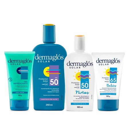 Dermaglos Set Proteccion Solar Familiar Completo