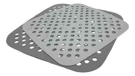 Moldes X2 Silicona Para Airfryer  22x19 Cm Cuadrado Hudson Gris