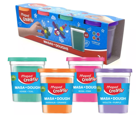 Masa Maped Fluo Creativ Pot 114G X4