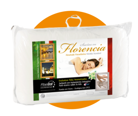 Almohada viscoelástica con memoria florencia - Fiberball