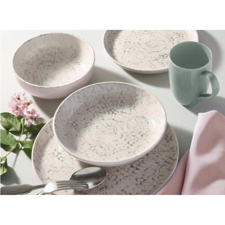 Juego Vajilla x24 Piezas Flat Tie Dye Oxford