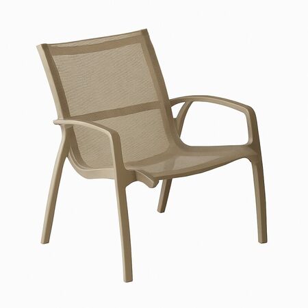 Silln de Exterior Kappa Beige PVC con Proteccin UV