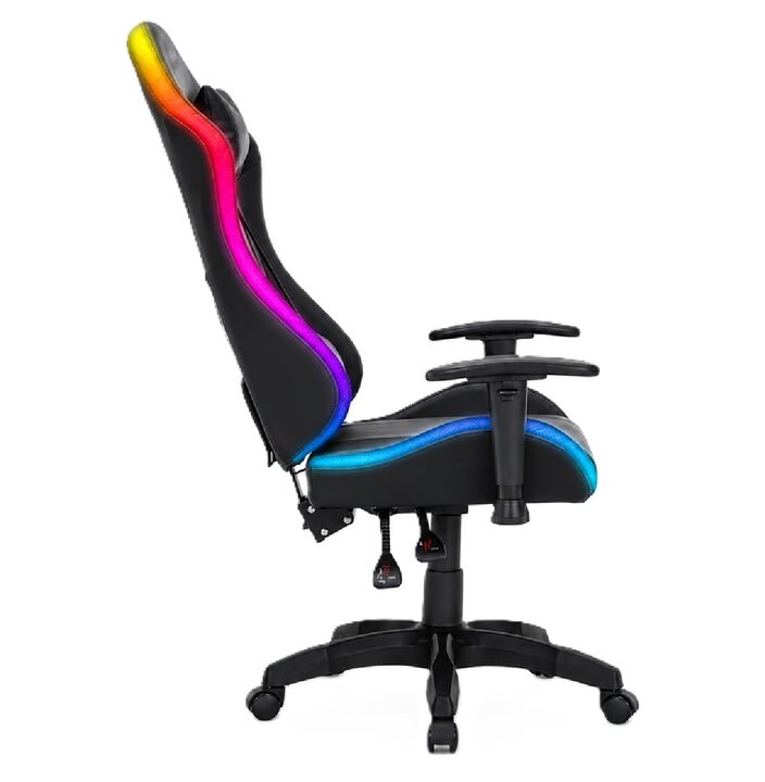 Combo Silla Gaming Shenlong GC150 Iluminación RGB + Escritorio Gamer ES0009 Fiplasto - Vista 9