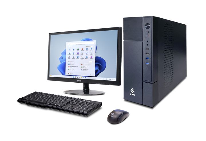 PC Intel I5-9400 8GB Ssd 256GB Wifi W11 + 18" Color Negro EXO - Vista 3