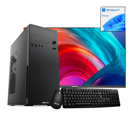 PC Kelyx AMD Ryzen 3 3200G 8GB 256GB SSD W11 + Monitor 24"