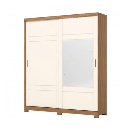 Placard Henn D239-127 Roble/Blanco 2Ptas C/Espejo