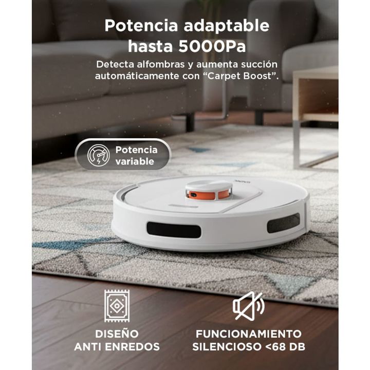 Aspiradora Robot Trapeadora Negra Gadnic V51 Mapeo Inteligente Autonomía Extendida - Vista 4