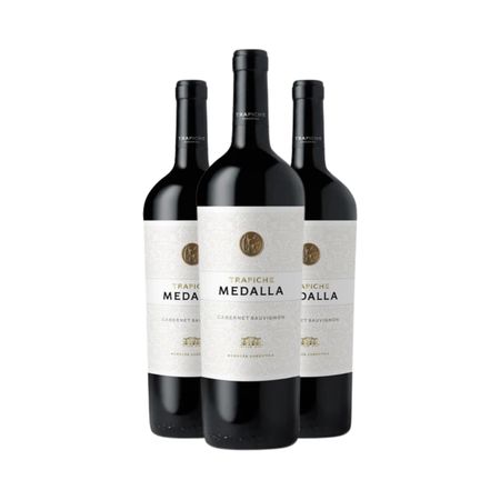 Vino Tinto Trapiche Medalla Cabernet Sauv 750 ml Caja x 3
