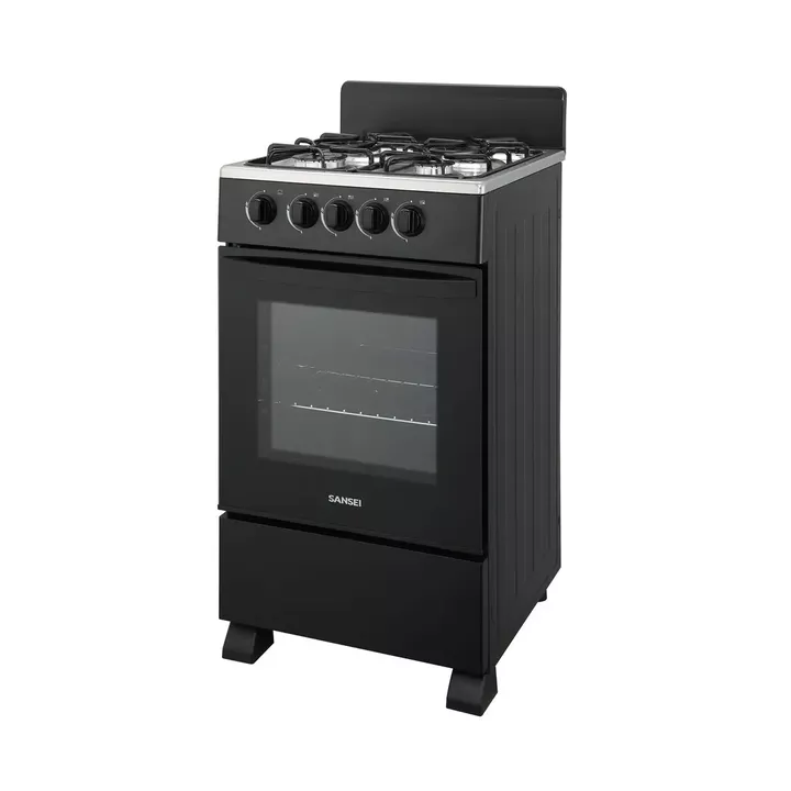 Cocina Multigas 50cm Sansei Essential 4 Hornallas Con Visor - Vista 7