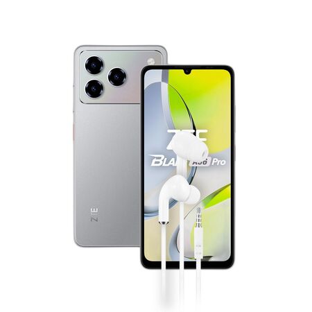 Combo ZTE A56 Pro 4+8GB 128GB Grey + Auriculares Manos Libres Dekkin