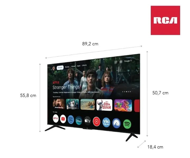 Smart TV RCA 40" Full HD Google TV R40GL100-F - Vista 2