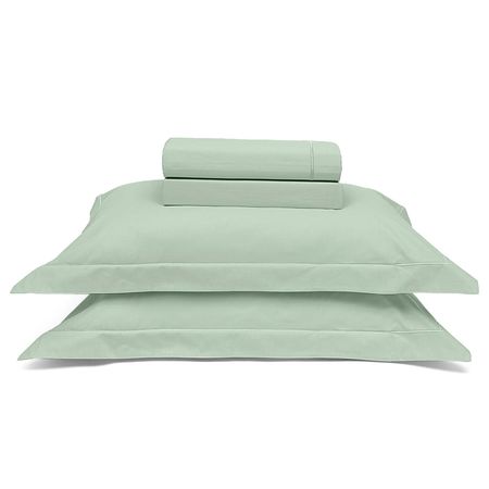 Juego de Sábanas de 230 hilos Reffin King color Menta