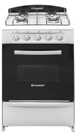 Cocina Peabody 3627 53cm Multigas Blanco 4 hornallas