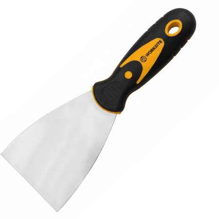 Espatula Plana Flexible Worksite 75mm Albañil Acero 3