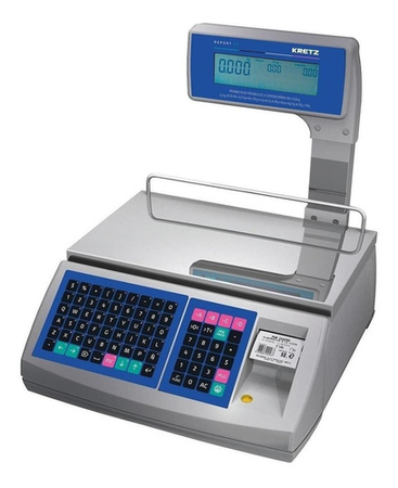 Balanza Electronica Kretz Report Lt 15 Kg Usb Impresor Gris