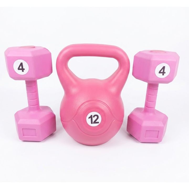 Combo Pesa Rusa 12 kg + Par de Mancuernas 4 kg - Vista 2