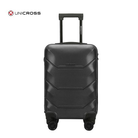 Valija Carry On De Cabina Viaje 20 Pulgadas 4 Ruedas 360 grados ABS Unicross Color Negro