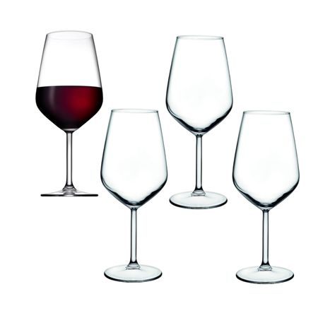 Set X 4 Copas  Copon Vaso De Vino Vidrio Pasabahce Allegra