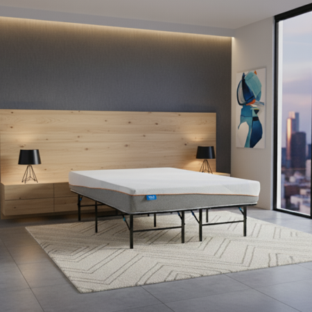 Colchón Yolo by Simmons + Base Plegable 2 Plazas 190x140
