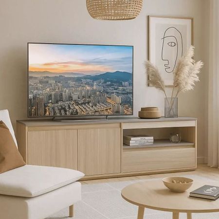 Rack de TV Grande Borgia DS Home Gris Coco 174.5x52x36 cm