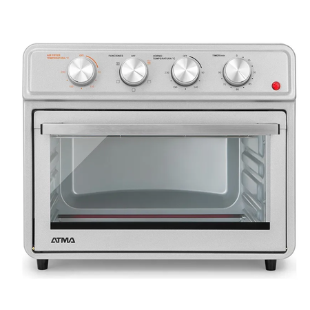 horno eléctrico atma grill air fryer freidora de aire 23 litros hgfa2323pi