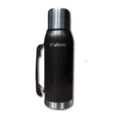 Termo De Mate Outdoors Clásico 1 Litro Negro