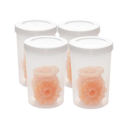 4 Tarros Contenedores Aria 1200ml Tapa A Rosca - Colombraro