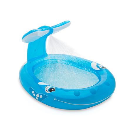 Pileta Inflable Infantil Intex Ballena Spray 269 Lt 157 X 99 X 208 Cm 22719/3