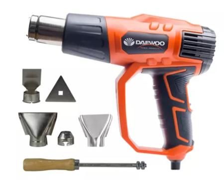 Pistola De Calor 550ºc Daewoo Dahg2000b 2000w + Accesorios