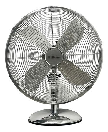 Ventilador De Mesa Liliana Vintage Cromo Classic Air Vvsor12 30 Cm Metal Metal Metal 4